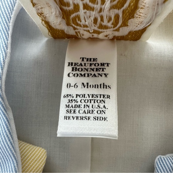 NWT The Beaufort Bonnet Company 0-6 months Cooper Colorblock Romper Jon Jon New - Picture 3 of 5